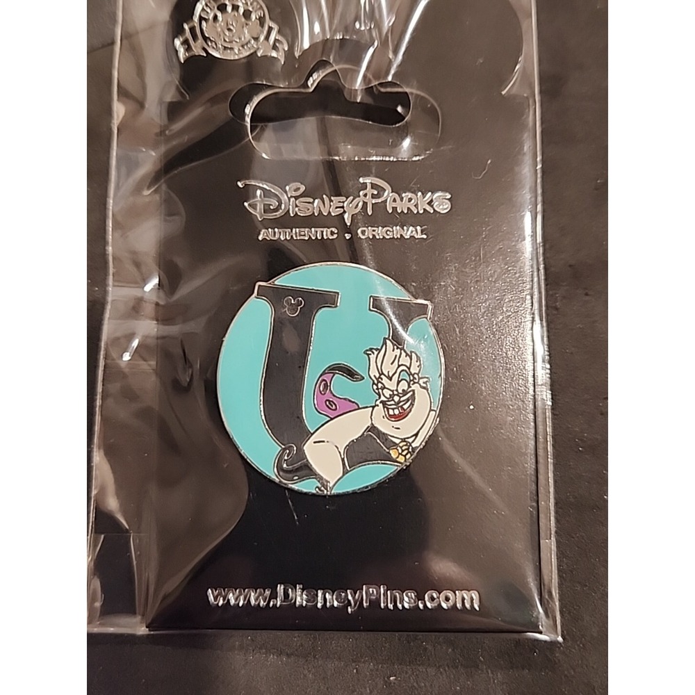 Disney Pin Little Mermaid Ursula Villain Alphabet Letter WDW 2008 66600‎